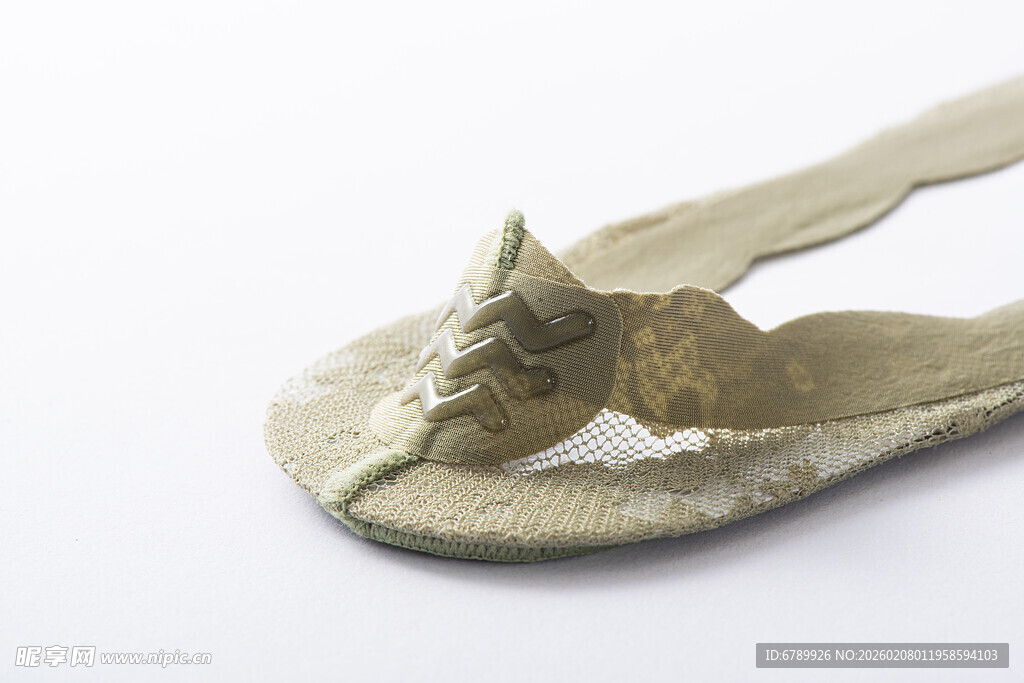 绿色隐形船袜展示