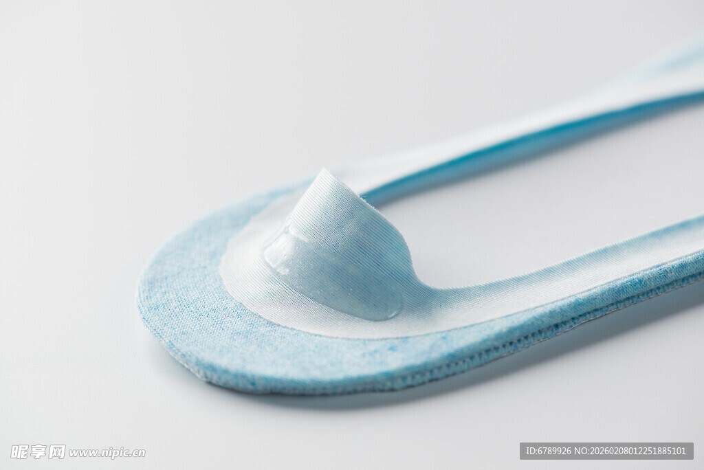 浅蓝色船袜特写