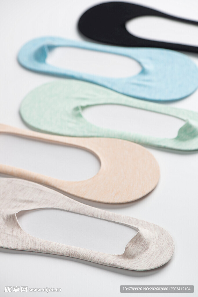 多彩隐形船袜展示