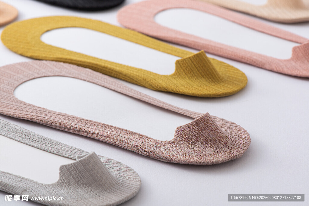 多彩隐形船袜展示