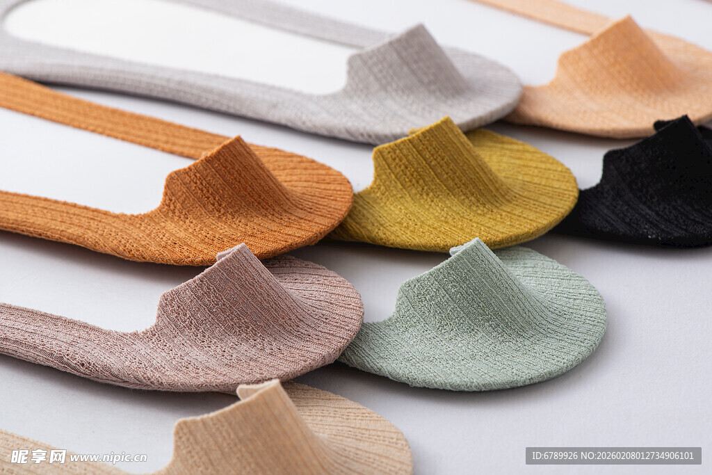 多彩时尚船袜展示