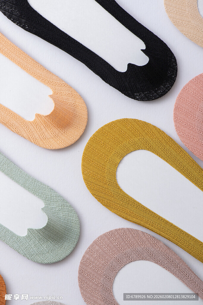 多彩隐形船袜展示