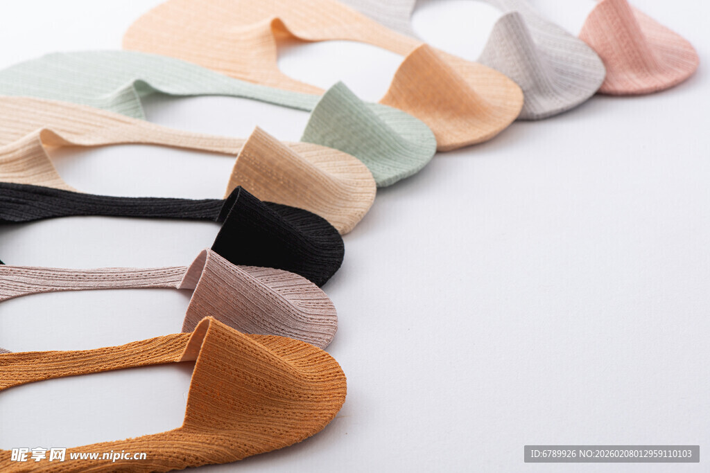 多彩简约船袜展示