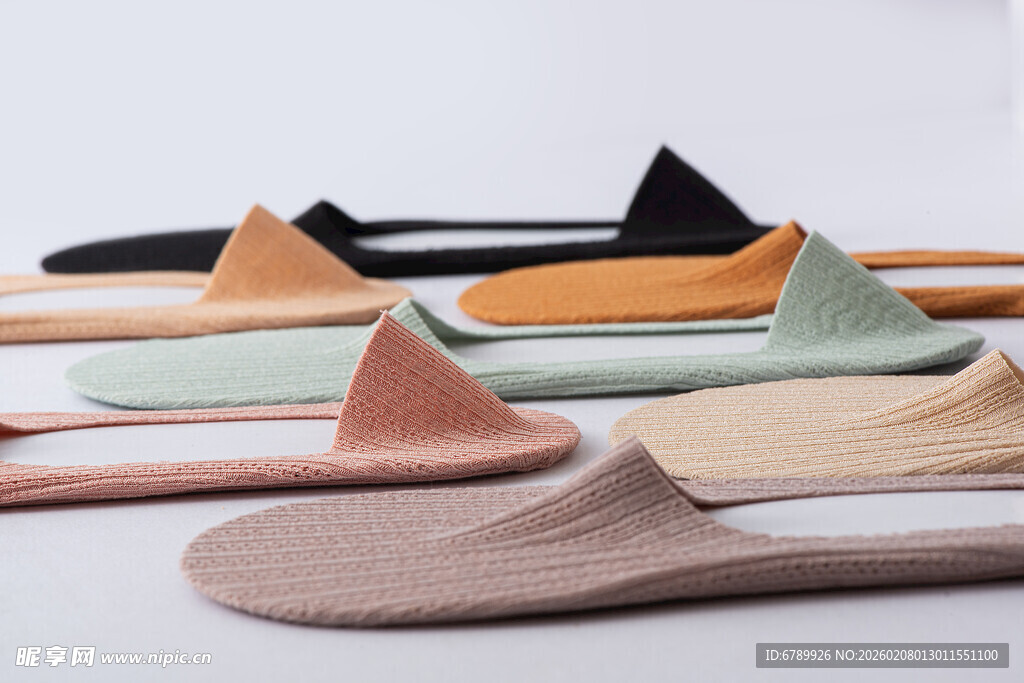 多彩简约船袜展示