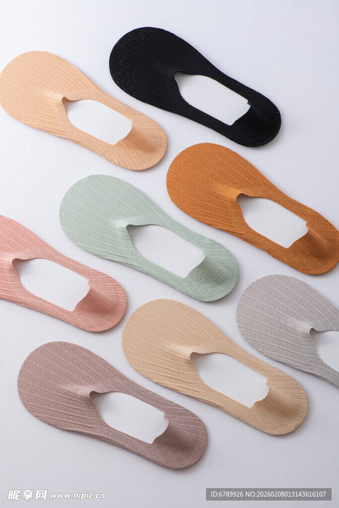 多彩隐形船袜展示