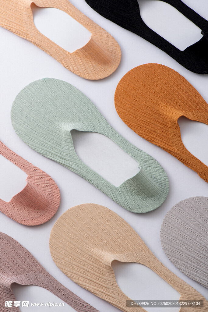 多彩隐形船袜展示