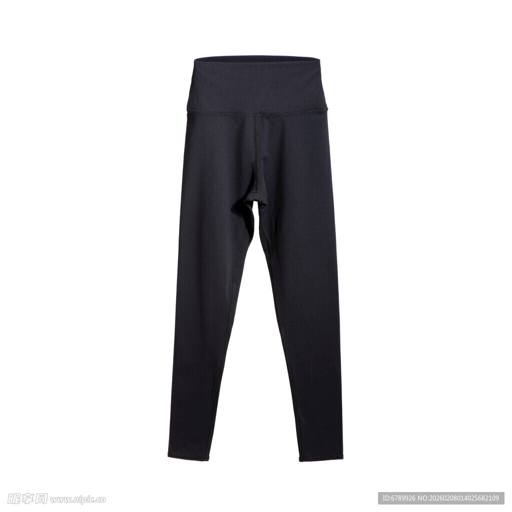 黑色紧身女士长裤