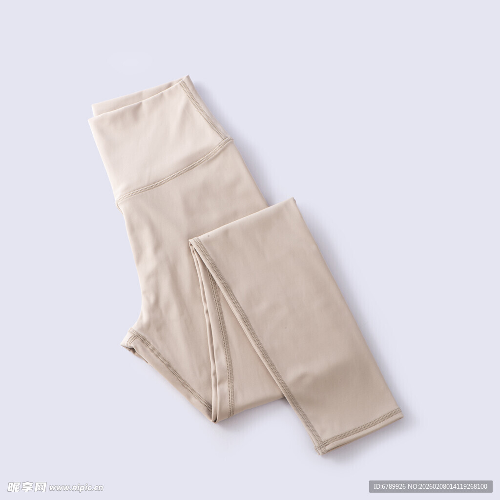 米色瑜伽裤展示