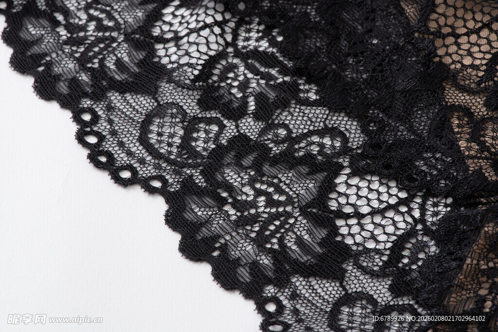 黑色精致蕾丝花边