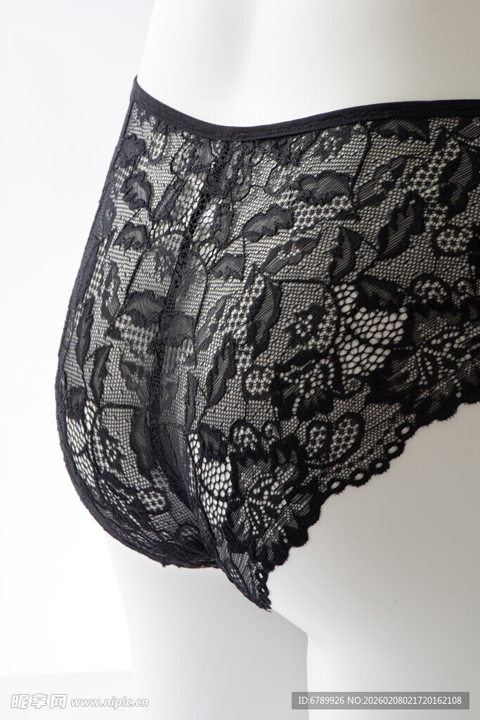 黑色蕾丝女士内裤
