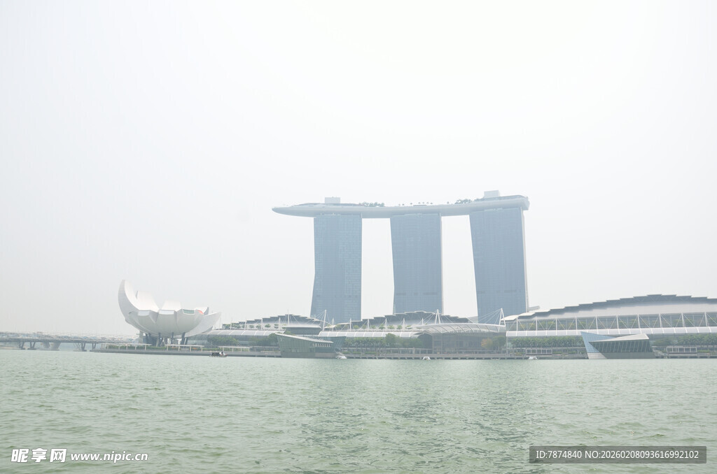 新加坡滨海湾著名建筑景观