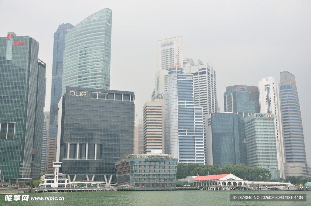 新加坡城市天际线景观
