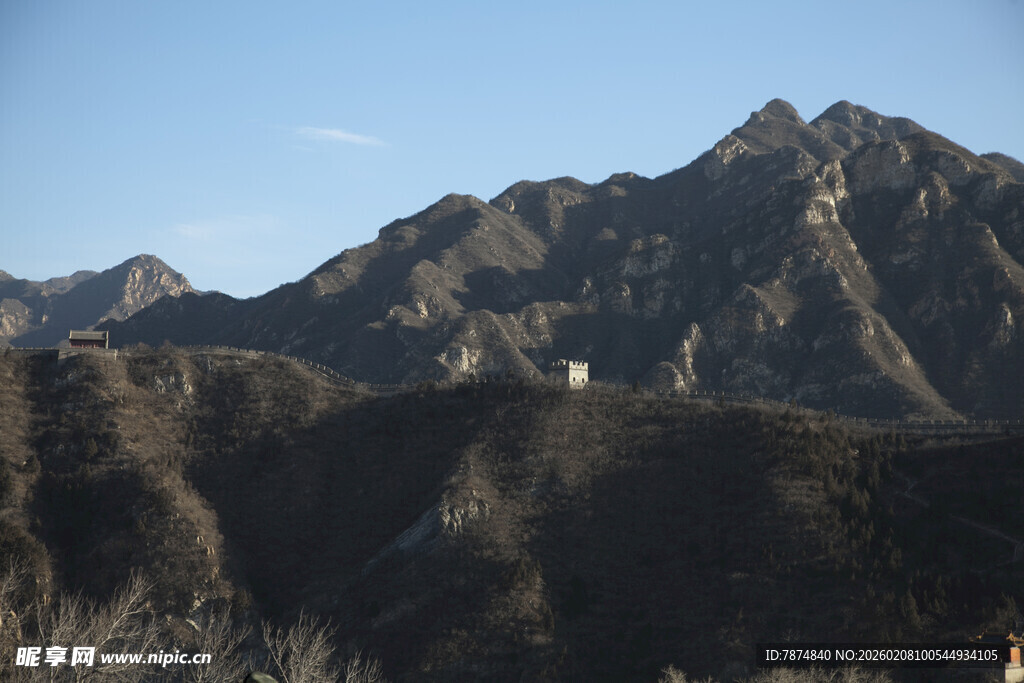 雄伟壮丽的长城山峦景观
