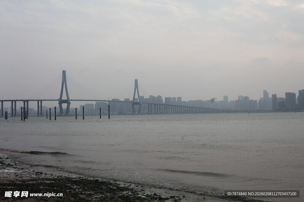 湛江城市跨海大桥远景景观