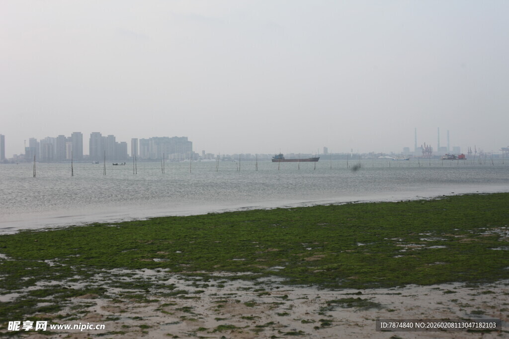 湛江海滨城市风光远景图