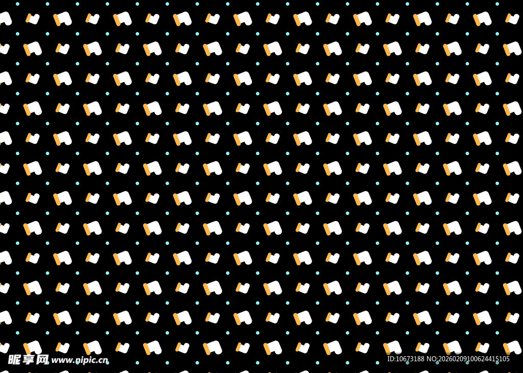 黑色背景上的金色点状图案