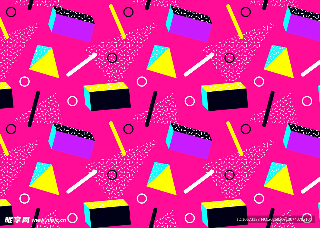 多彩几何图案背景设计