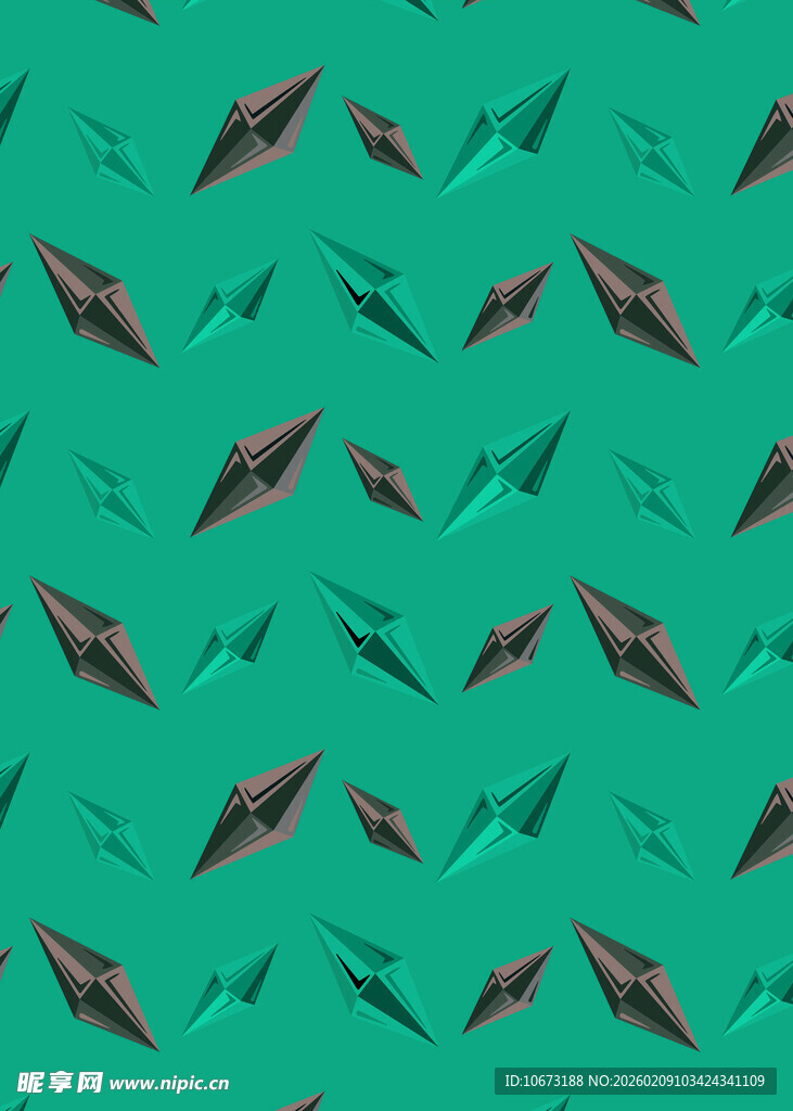 绿色背景飞鸟图案纹理