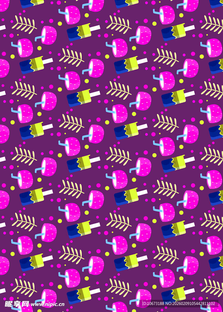 紫色背景多彩图案纹理