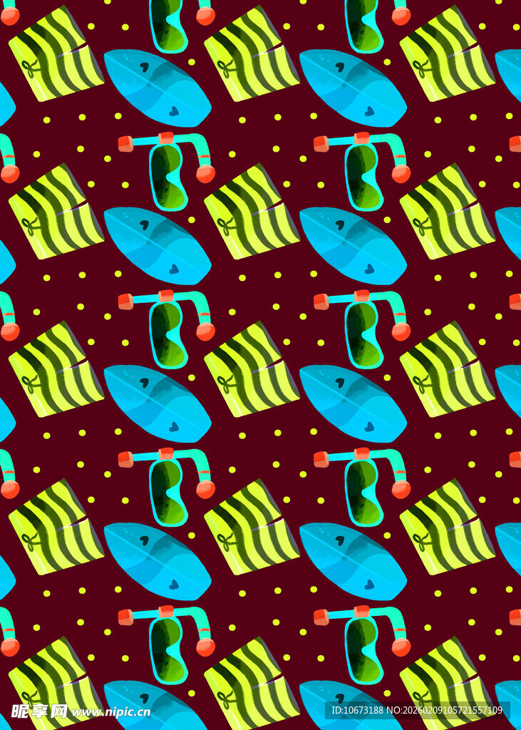 多彩几何图案无缝花纹