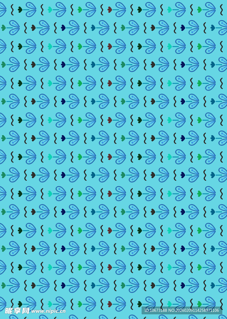 蓝色二进制代码背景图案