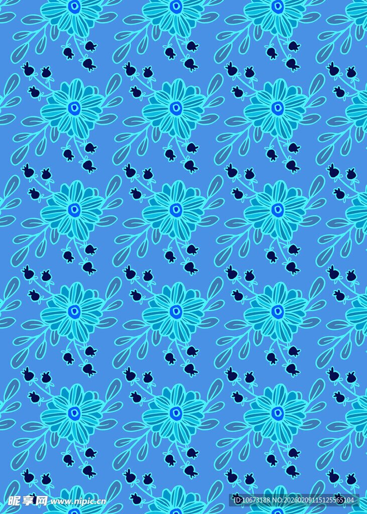 蓝色渐变几何图案背景