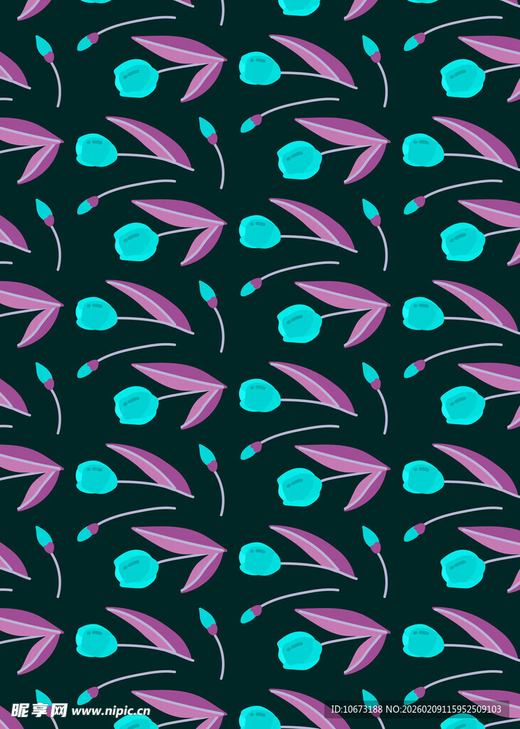 抽象几何花卉图案背景