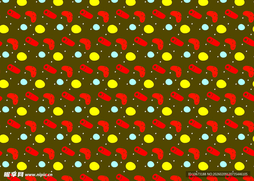 圣诞风格多彩图案背景