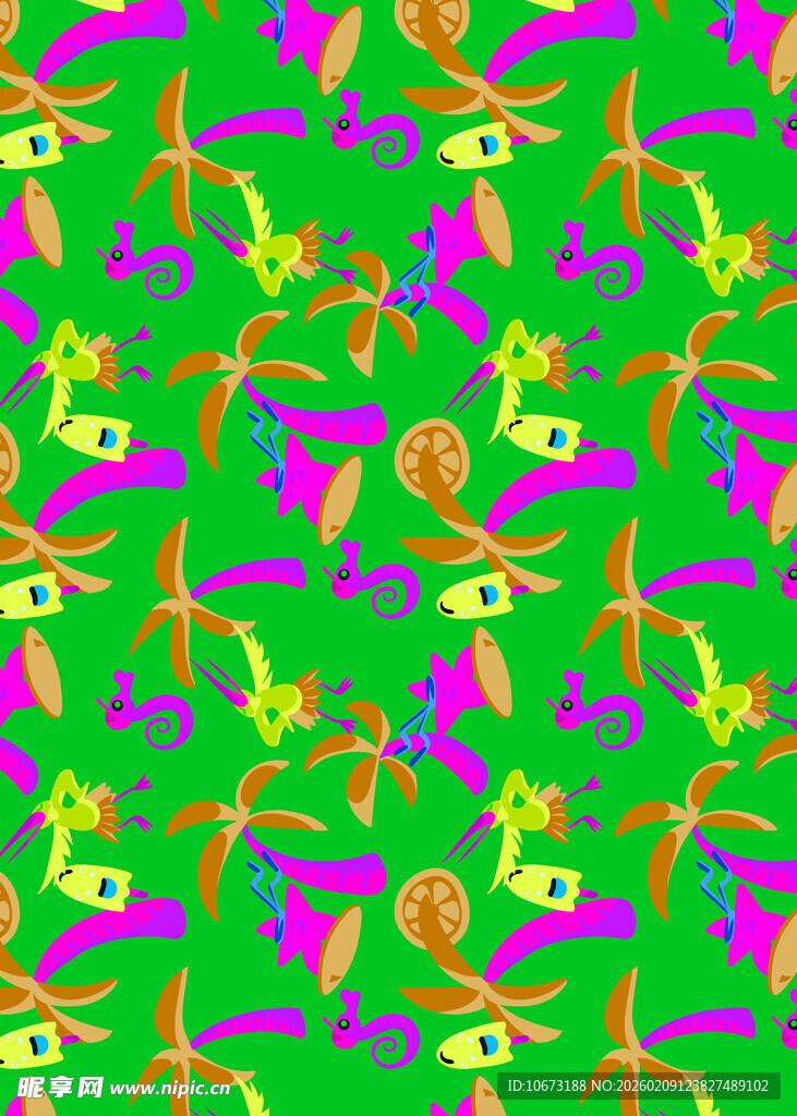 多彩抽象花纹图案背景