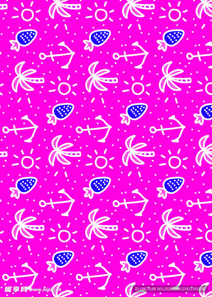 粉色爱心箭头图案背景