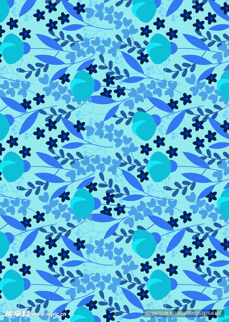 蓝绿色调几何图案纹理