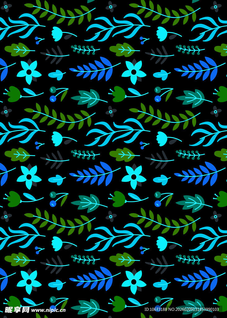 海洋风抽象图案纹理设计