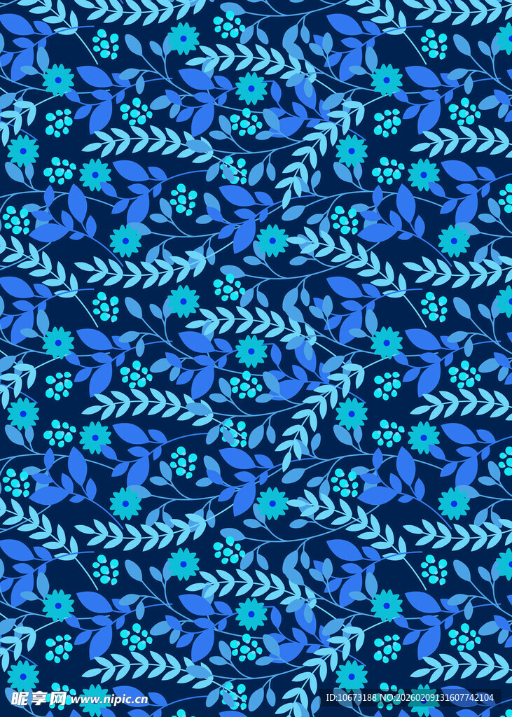 蓝色抽象几何图案纹理