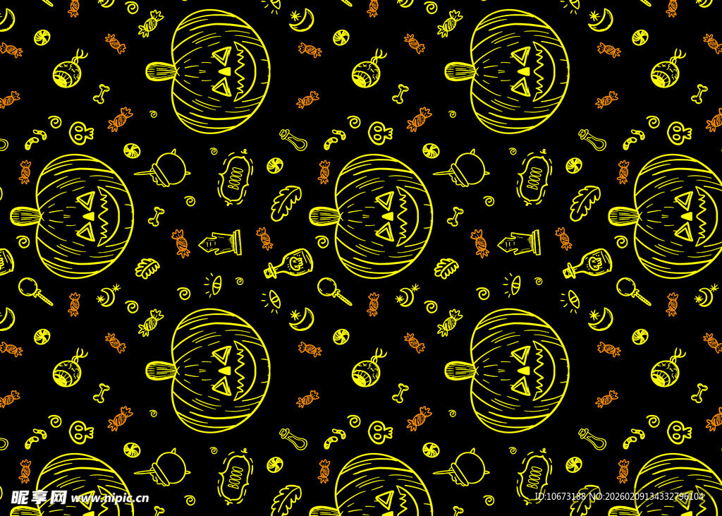 黑色底金色钱币图案纹理