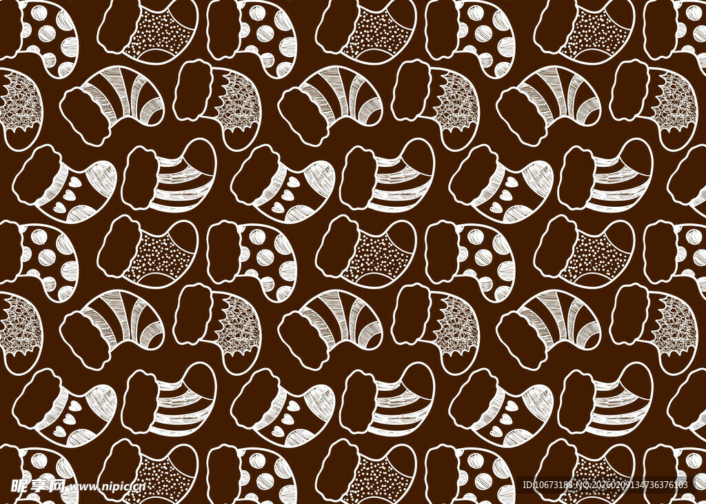 复古猫头鹰图案背景纹理