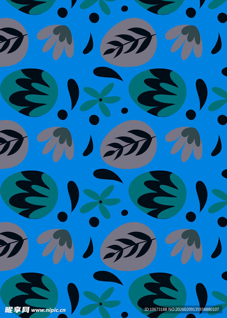 蓝色海洋风几何图案纹理