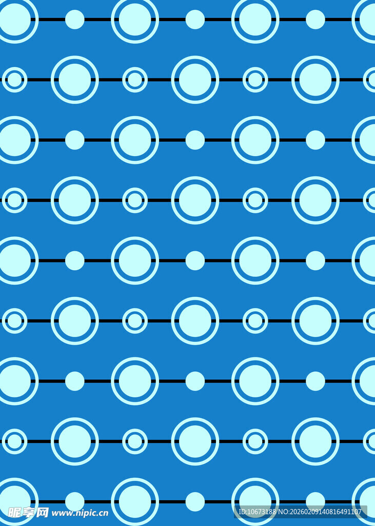 蓝色圆圈图案背景纹理