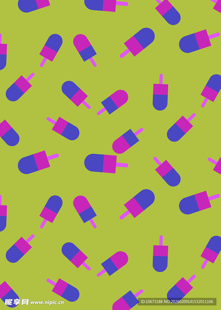 多彩胶囊图案背景