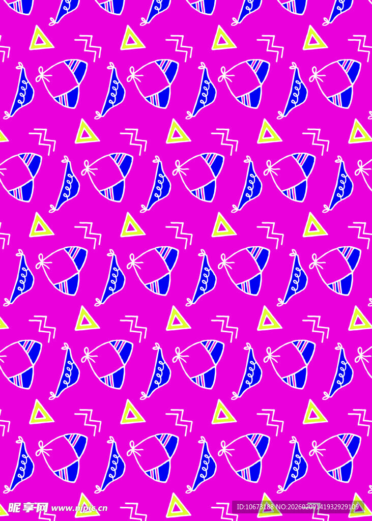 粉色几何图案装饰背景