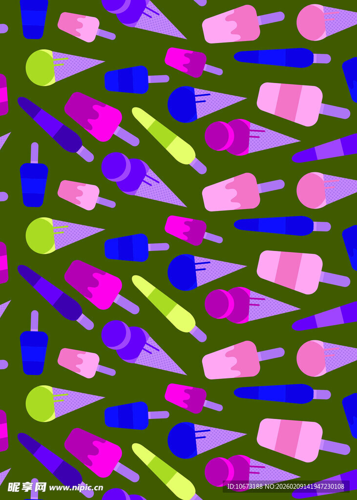 多彩几何碎片抽象图案