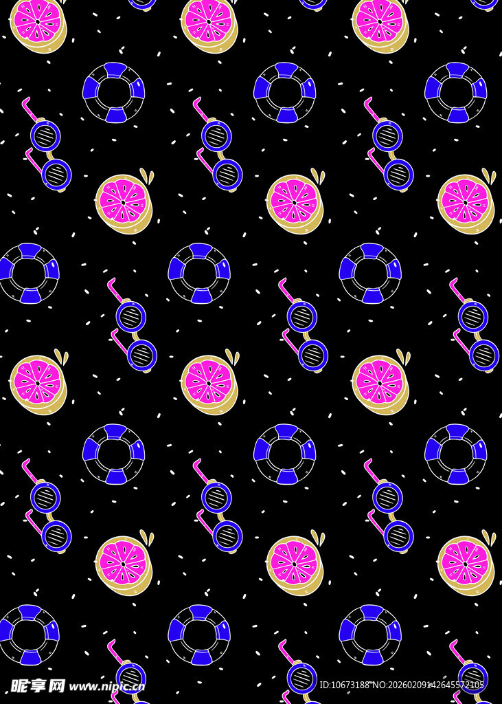 多彩星球图案背景纹理