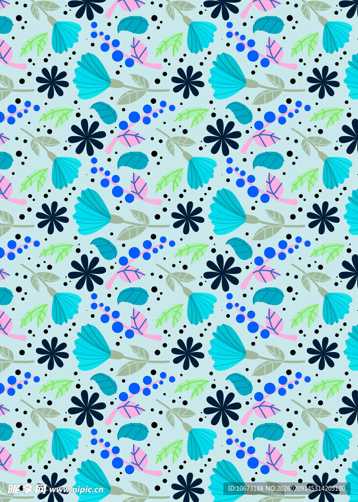 几何图案无缝花纹背景图