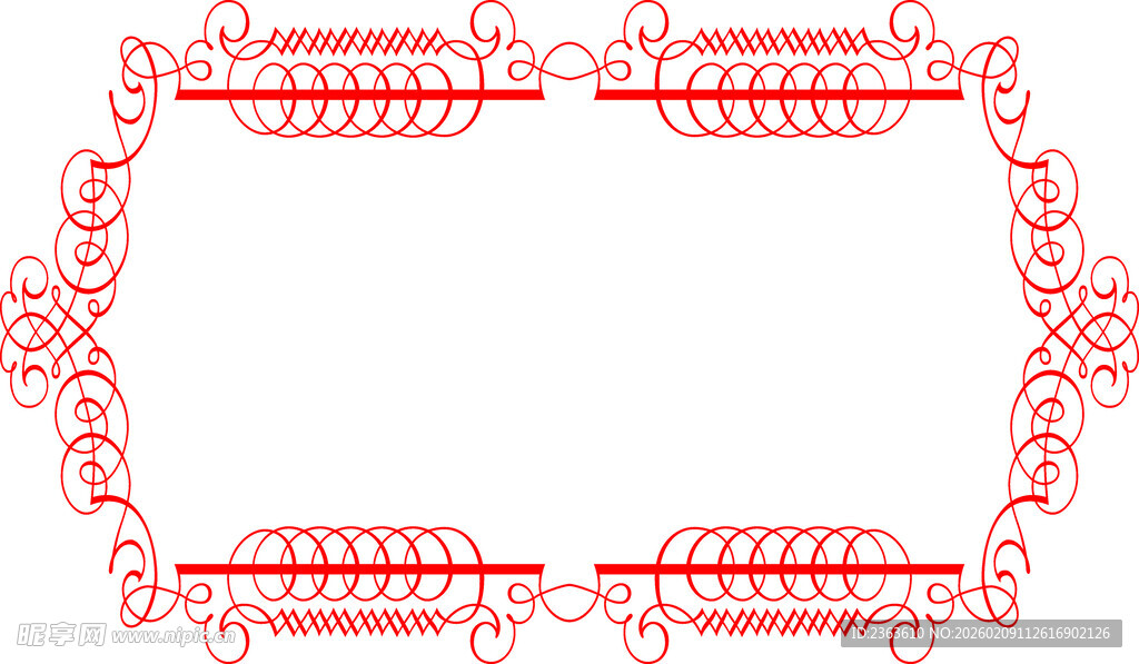 中式花边装饰图案