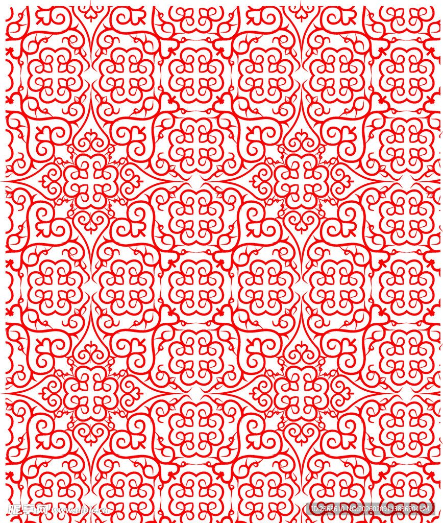 红色几何图案纹理背景