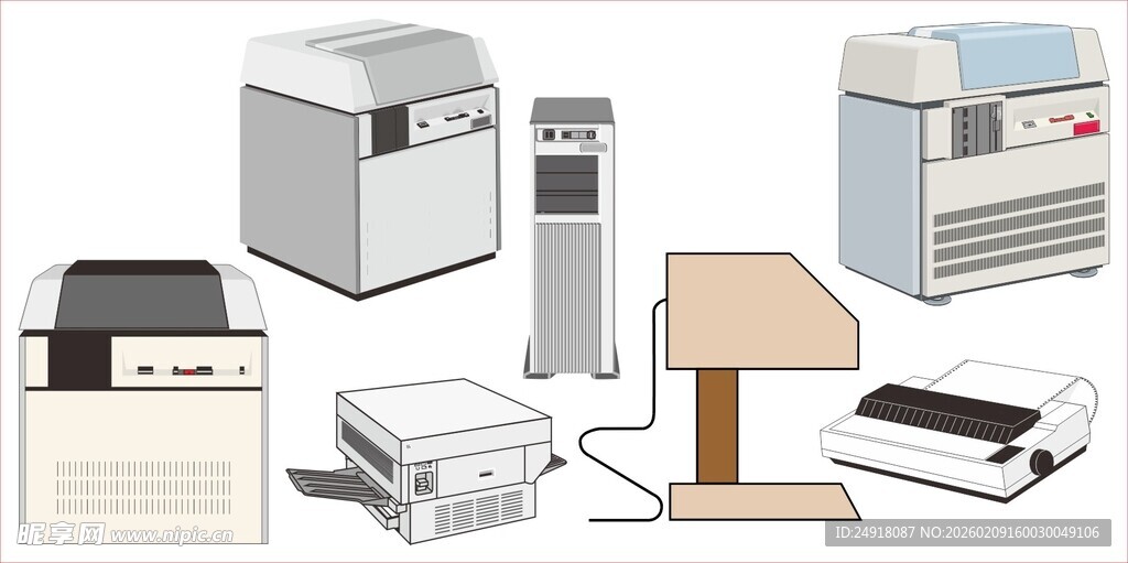 多样办公设备展示