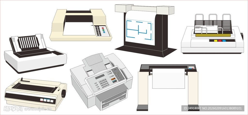 多样办公设备展示