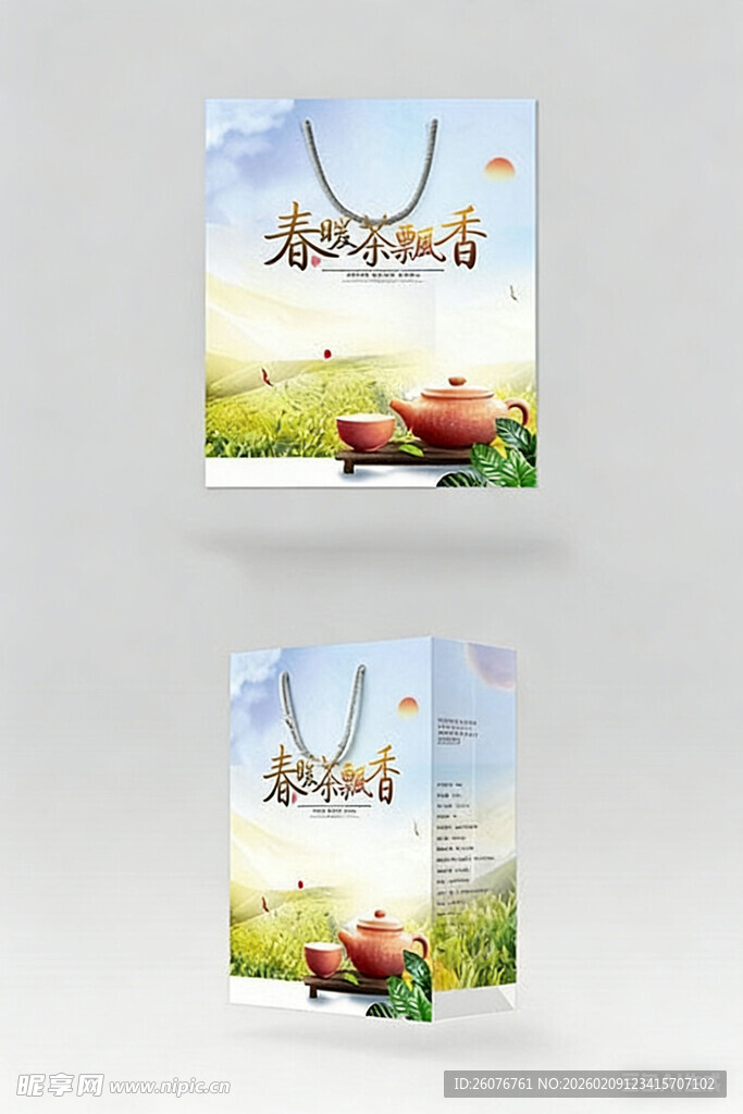 简约手提袋设计展示图片