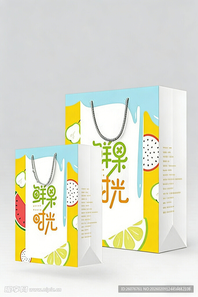 简约手提袋设计展示图片