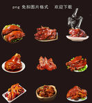 卤猪蹄素材