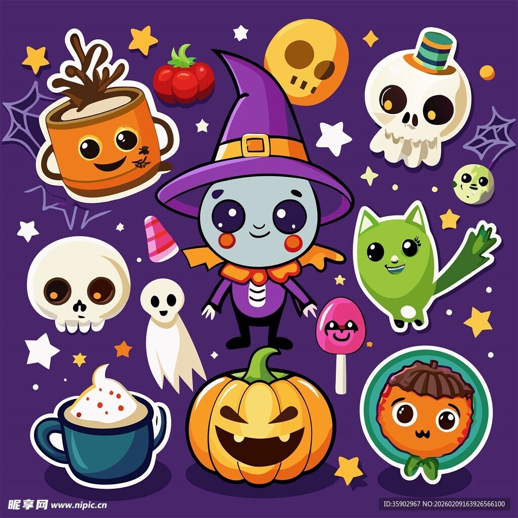 万圣节卡通元素大集合